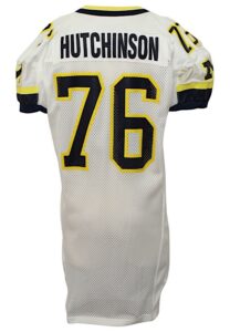 1999 Steve Hutchinson Wolverines Game-Issued Orange Bowl Jersey