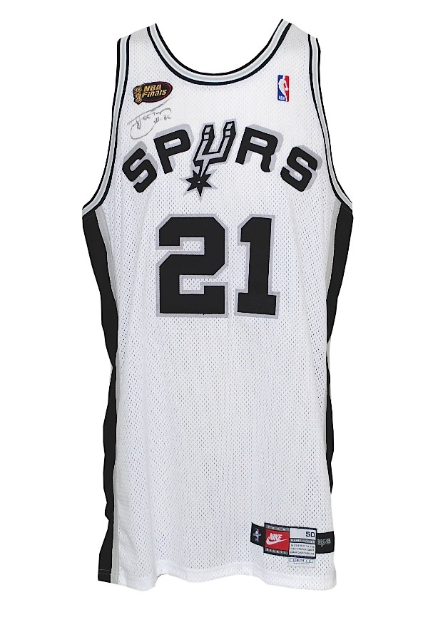 刺繍‼️ NBAユニフォーム SanAntonio Spurs TimDuncan 1999 Tim Duncan San Antonio Spurs NBA Finals Game-Used