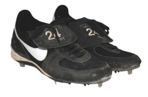 1999 Tino Martinez Game-Used and Autographed Cleats and Batting Glove