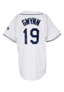 1999 Tony Gwynn San Diego Padres Game-Used & Autographed Home Alternate Jersey