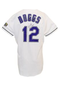 1999 Wade Boggs Tampa Bay Devil Rays Game-Used & Autographed Home Uniform & Cap