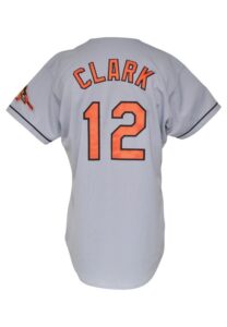 1999 Will Clark Baltimore Orioles Game-Used Road Jersey