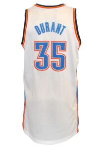 2/15/2014 Kevin Durant Oklahoma City Thunder NBA All-Star Weekend Sears Shooting Stars Competition-Worn Home Jersey 