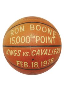 2/18/1978 Ron Boone 15,000th Career Point NBA Game-Ball