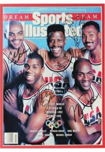 2/18/1991 “The Dream Team” Multi-Signed Sports Illustrated Cover