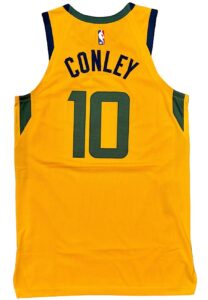 2/22/2021 Mike Conley Utah Jazz Game-Used “Statement” Jersey