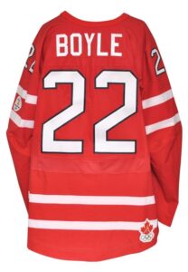 2/23/2010 Dan Boyle Team Canada Olympics Game-Used Red Jersey