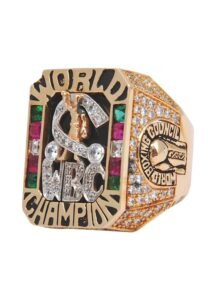 2/29/1992 Azumah Nelson WBC World Champion Ring with Box