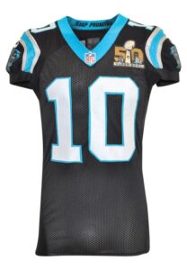 2/7/2016 Corey “Philly” Brown Carolina Panthers Super Bowl 50 Game-Used Jersey