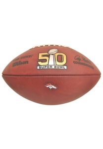 2/7/2016 Denver Broncos Super Bowl 50 Game-Used Football