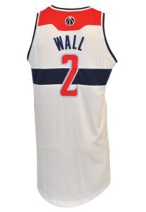 2/8/2013 John Wall Washington Wizards Game-Used Home Jersey