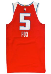 2/8/2020 De’Aaron Fox Sacramento Kings Game-Used City Edition Jersey