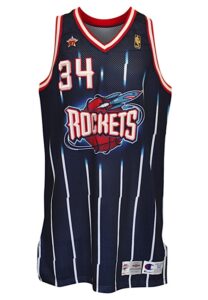 2/9/1997 Hakeem Olajuwon NBA All-Star Game-Used Houston Rockets Jersey