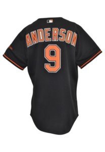 2000-01 Brady Anderson Baltimore Orioles Game-Used Alternate Home Jersey