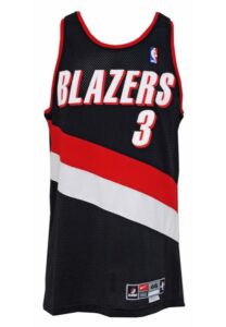 2000-01 Damon Stoudamire Portland Trail Blazers Game-Used Road Jersey