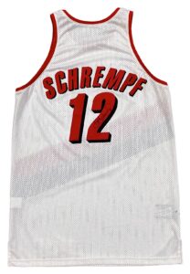 2000-01 Detlef Schrempf Portland Trail Blazers Game-Used & Signed Jersey