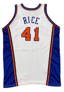 2000-01 Glen Rice NY Knicks Game-Used & Signed Home Jersey