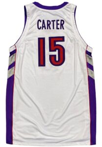 2000-01 Vince Carter Toronto Raptors Game-Used Jersey