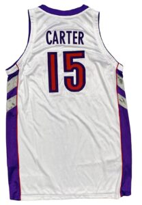 2000-01 Vince Carter Toronto Raptors Game-Used Jersey