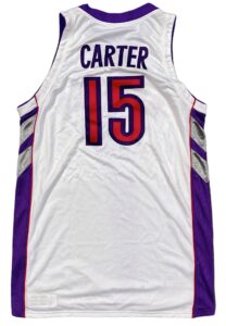 2000-01 Vince Carter Toronto Raptors Game-Used Road Jersey