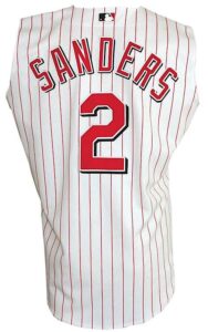 2000-2001 Deion Sanders Cincinnati Reds Game-Used Home Vest