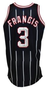 2000-2001 Steve Francis Game-Used Houston Rockets Home and Road Uniform w/ warm-ups