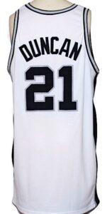 2000-2001 Tim Duncan San Antonio Spurs Game-Used Home Jersey