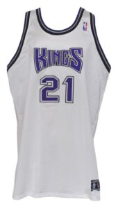 2000-2001 Vlade Divac Sacramento Kings Game-Used Home Jersey