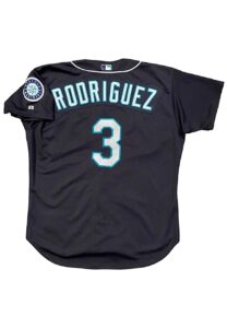 2000 Alex Rodriguez Seattle Mariners Game-Used Alternate Jersey