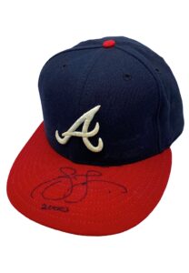 2000 Andruw Jones Atlanta Braves Game-Used & Signed Cap