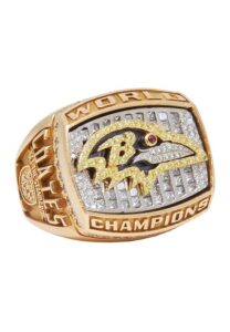 2000 Ben Coates Baltimore Ravens Super Bowl XXXV World Champions Ring