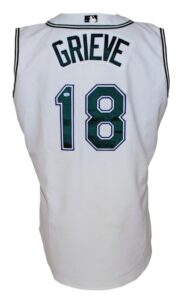 2000 Ben Grieve Tampa Bay Devil Rays Game-Used Home Jersey