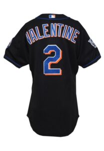 2000 Bobby Valentine New York Mets World Series Managers Worn Black Alternate Jersey