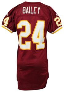 2000 Champ Bailey Washington Redskins Game-Used Home Jersey