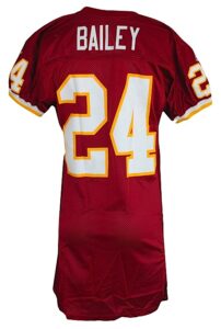 2000 Champ Bailey Washington Redskins Game-Used Home Jersey