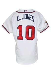 2000 Chipper Jones Atlanta Braves Game-Used & Autographed Home Jersey