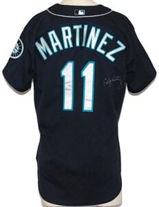 2000 Edgar Martinez Seattle Mariners Game-Used & Autographed Alternate Jersey