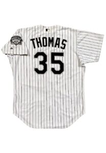 2000 Frank Thomas Chicago White Sox Game-Used & Signed Home Jersey