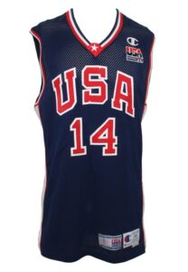 2000 Gary Payton Team USA Olympics Game-Used Road Jersey