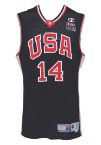 2000 Gary Payton Team USA Olympics Game-Used Road Jersey 