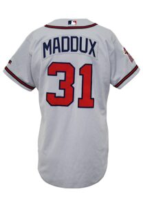 2000 Greg Maddux Atlanta Braves Game-Used Road Jersey