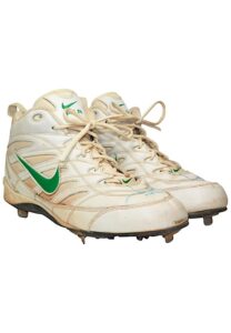 2000 Jason Giambi Oakland A’s Game-Used & Dual-Autographed Cleats