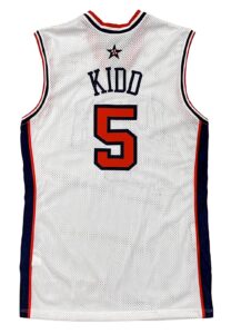 2000 Jason Kidd Team USA Olympics Game-Used & Signed Jersey