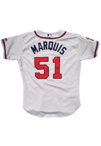 2000 Jason Marquis Atlanta Braves Rookie Game-Used Road Jersey