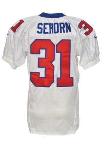 2000 Jason Sehorn New York Giants Game-Used Road Jersey