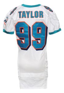 2000 Jason Taylor Miami Dolphins Game-Used Road Jersey