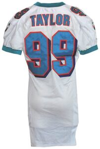 2000 Jason Taylor Miami Dolphins Game-Used Road Jersey