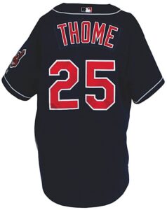 2000 Jim Thome Cleveland Indians Game-Used Alternate Jersey