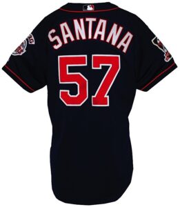 2000 Johan Santana Rookie Minnesota Twins Game-Used Road Alternate Jersey