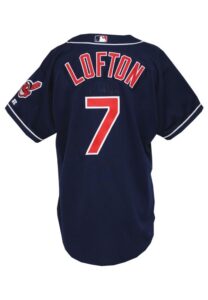 2000 Kenny Lofton Cleveland Indians Game-Used & Autographed Alternate Jersey